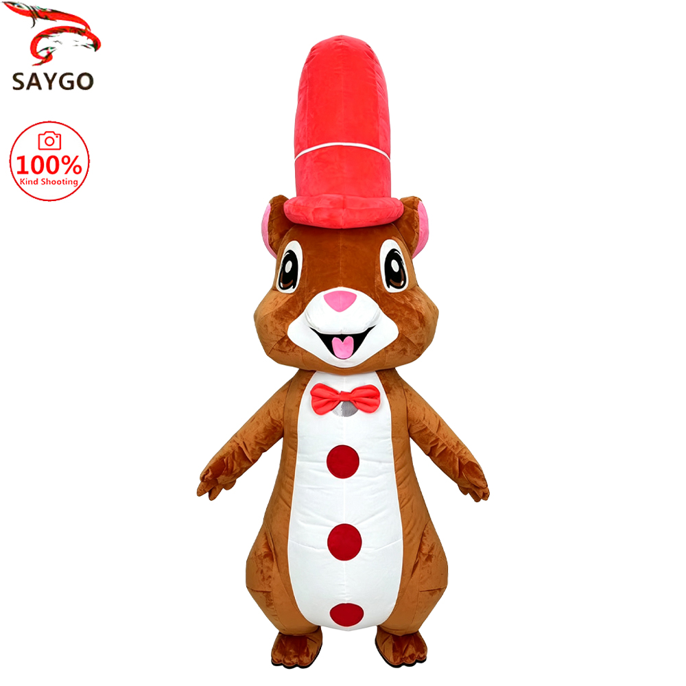 SAYGO Red Hat Squirrel Inflata - đánh giá và giá Halloween Costume Adult