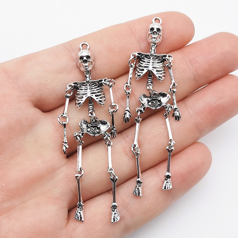 2/5/10PCS Retro Skull Skeleton - đánh giá và giá Halloween Led String Lights Orange