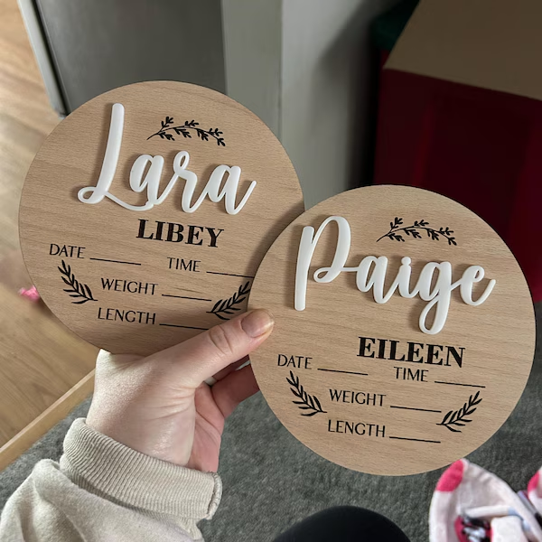 1Pc Custom Baby Announcement S - đánh giá và giá Halloween Party Supplies