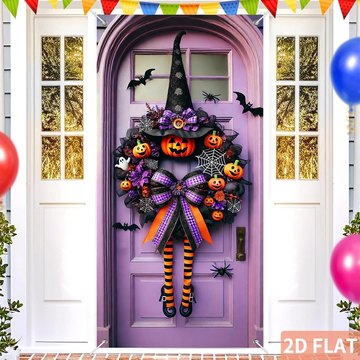 Halloween Witch Wreath Door Co - đánh giá và giá Spider Web Halloween Decoration