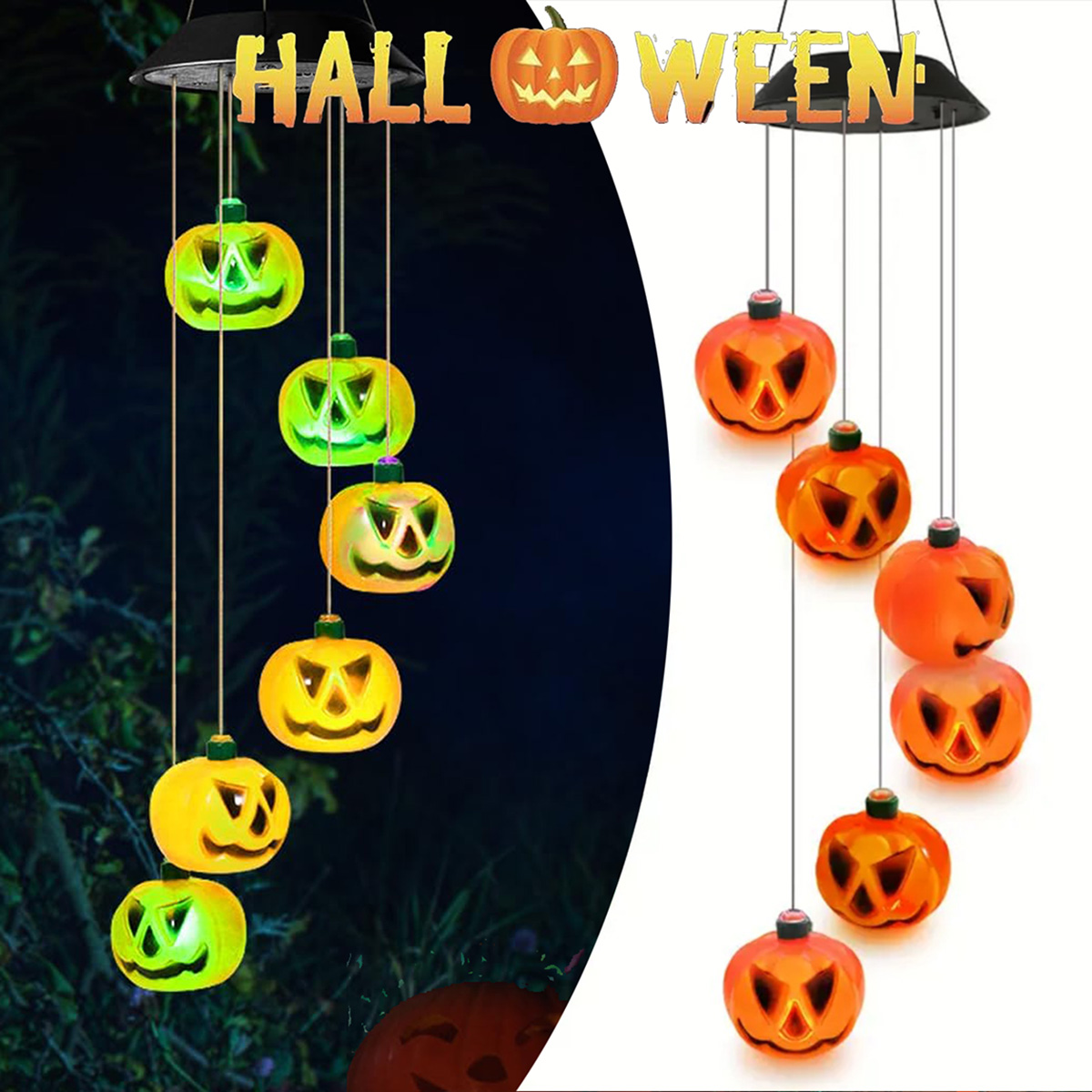 Solar-Powered Halloween Pumpki - đánh giá và giá Halloween Pumpkin Decor Led