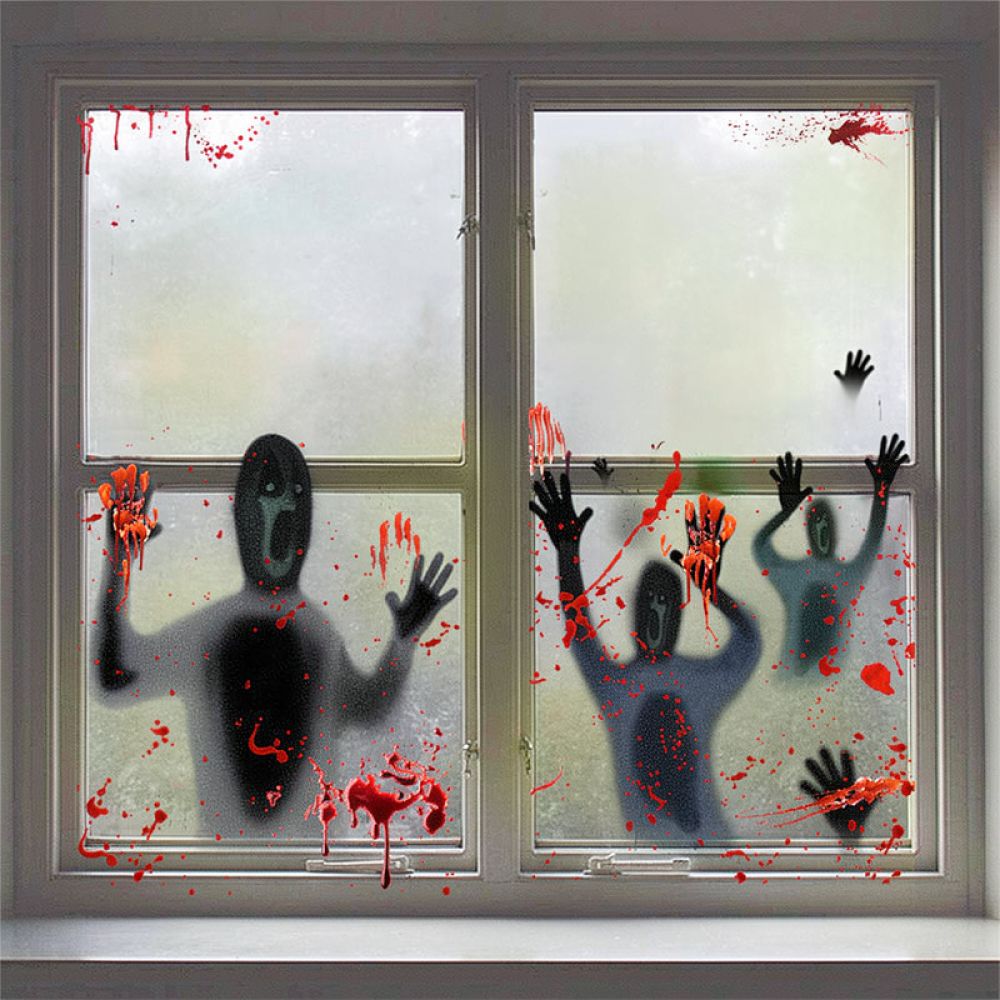 Halloween Wall Stickers Static - đánh giá và giá Halloween Skeleton Decoration