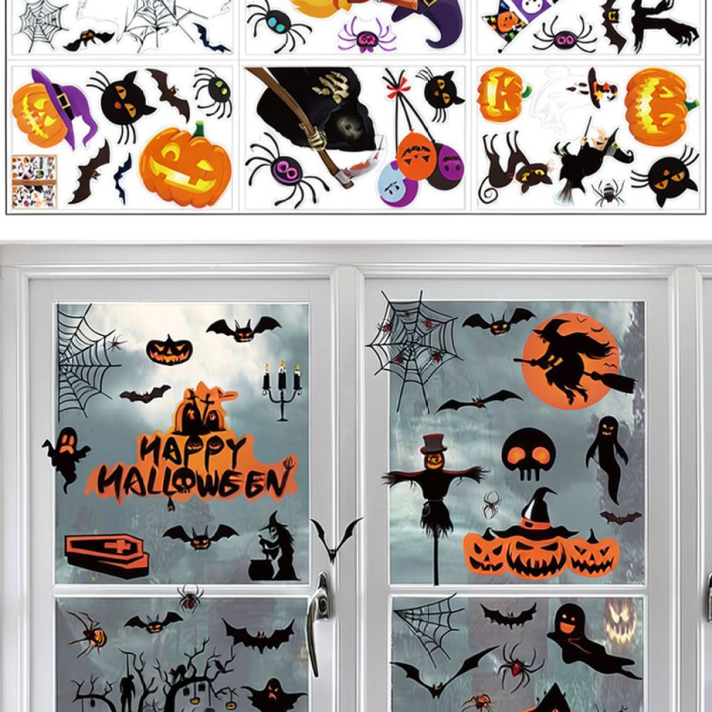 Halloween Wall Stickers Static - đánh giá và giá Halloween Skeleton Decoration