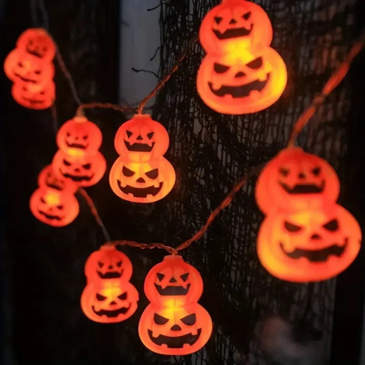 Jack O Lantern String Lights,  - đánh giá và giá Halloween Led String Lights Orange
