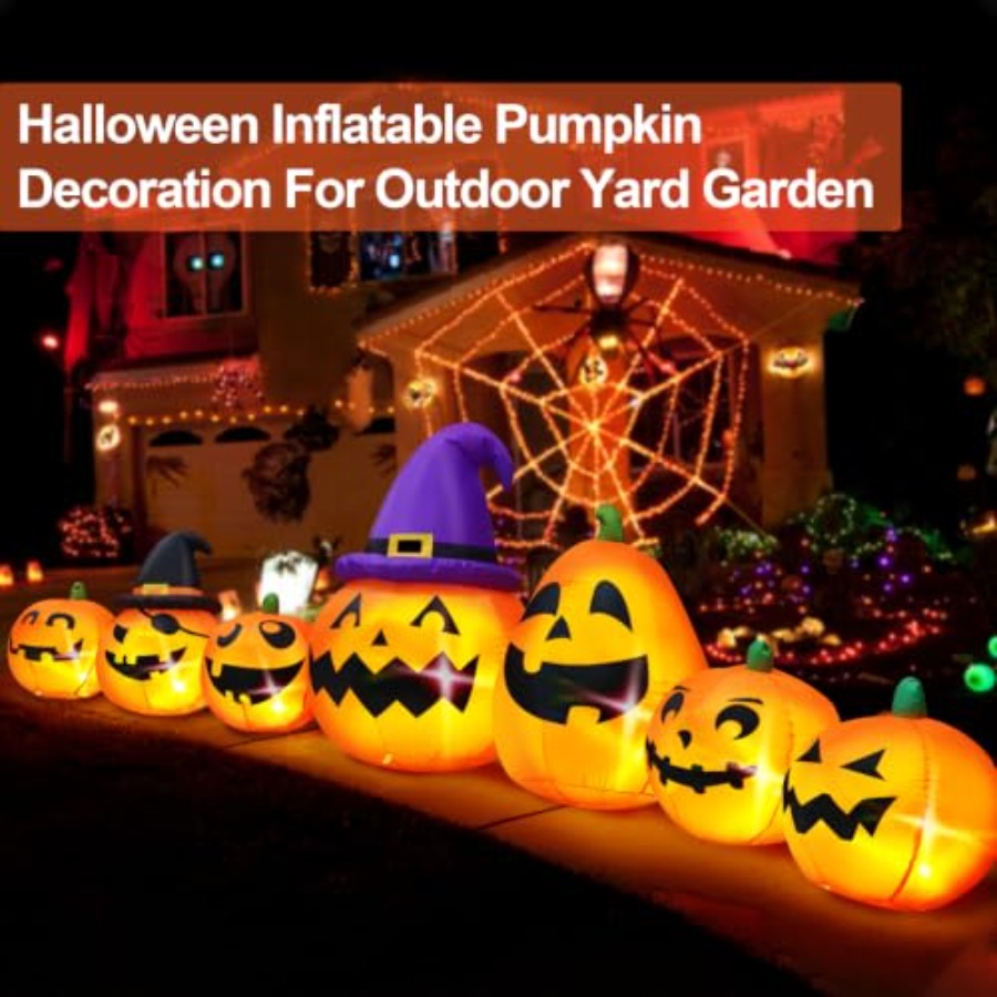 Outdoor Halloween inflatable p - đánh giá và giá Halloween Pumpkin Decor Led