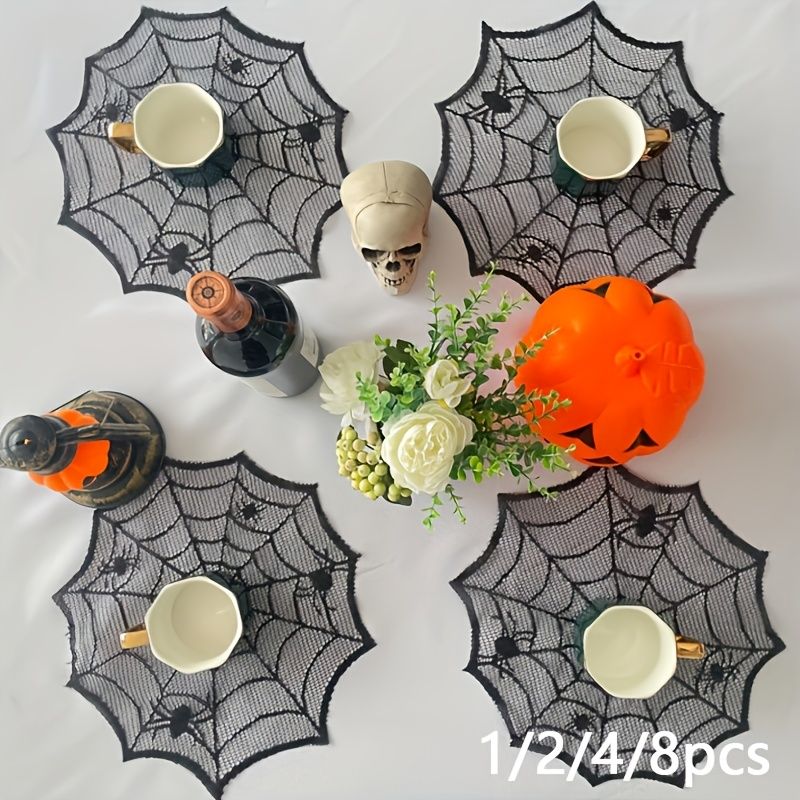 VIKAMA Halloween Black Lace Sp - đánh giá và giá Spider Web Halloween Decoration
