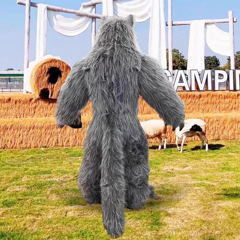 Giant Inflatable Grey Wolf Mas - đánh giá và giá Halloween Costume Adult