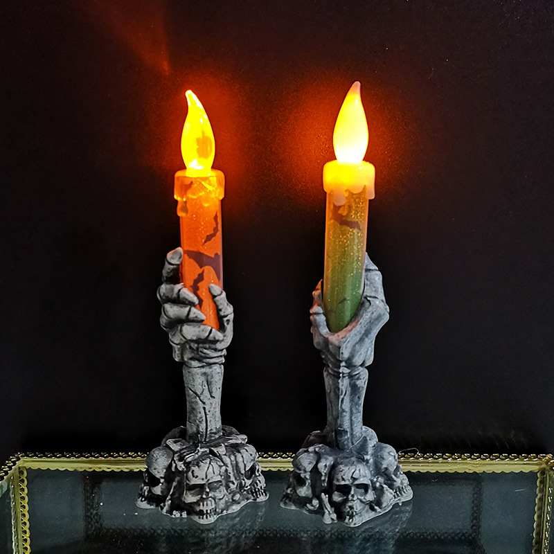 Halloween LED Candle Skeleton  - đánh giá và giá Halloween Pumpkin Decor Led
